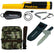 Nokta AccuPOINT bundle with digger tool and camo pouch on white background