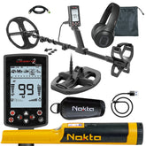 Nokta Legend 2 metal detector bundle with dual coils and accessories