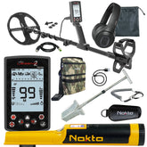 Nokta Legend 2 metal detector complete bundle with accessories on white background