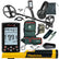 Complete Nokta Legend 2 metal detector bundle with pinpointer, digger, backpack and accessories laid out