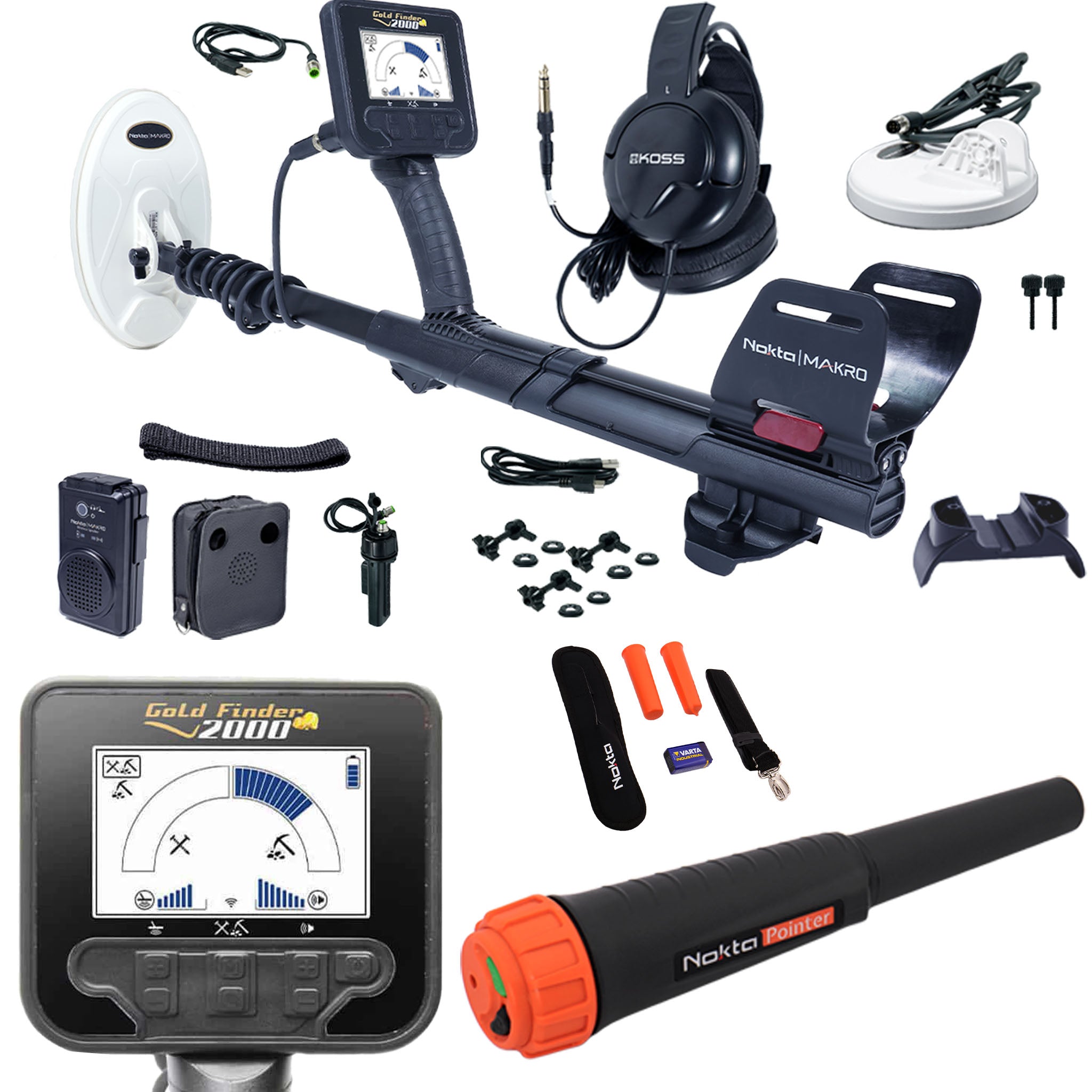 Nokta Gold Finder 2000 Metal Detector Starter Package