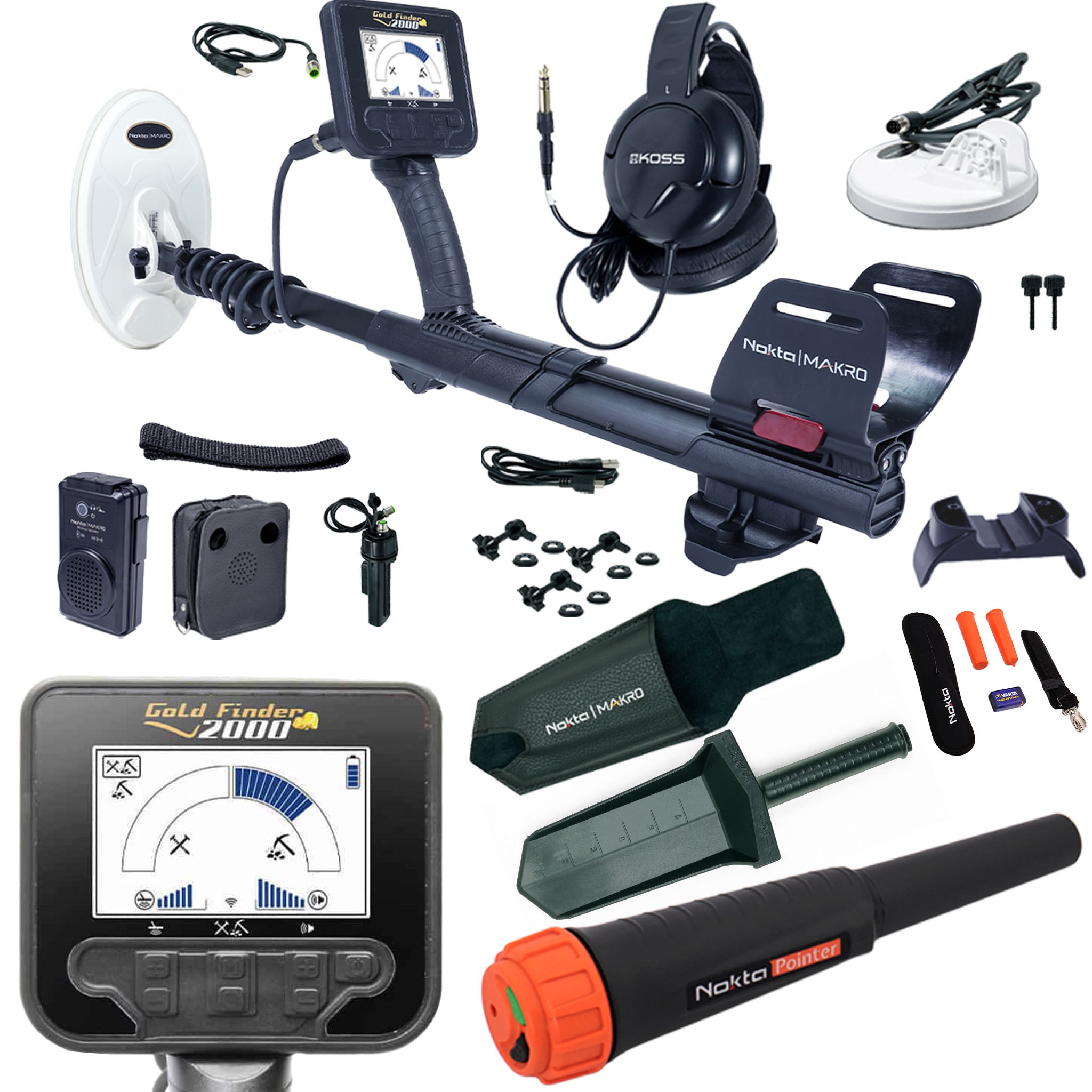 Nokta Gold Finder 2000 Metal Detector Complete Package