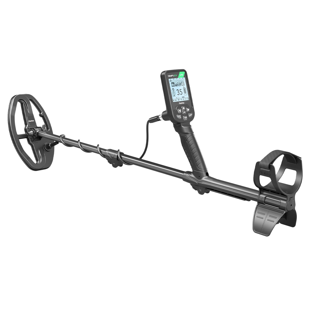Nokta Simplex LITE waterproof metal detector shown against a white background.