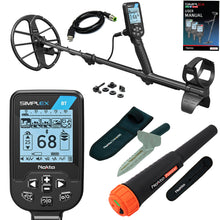 Nokta Simplex BT Waterproof Metal Detector with 11" DD Coil Complete Package