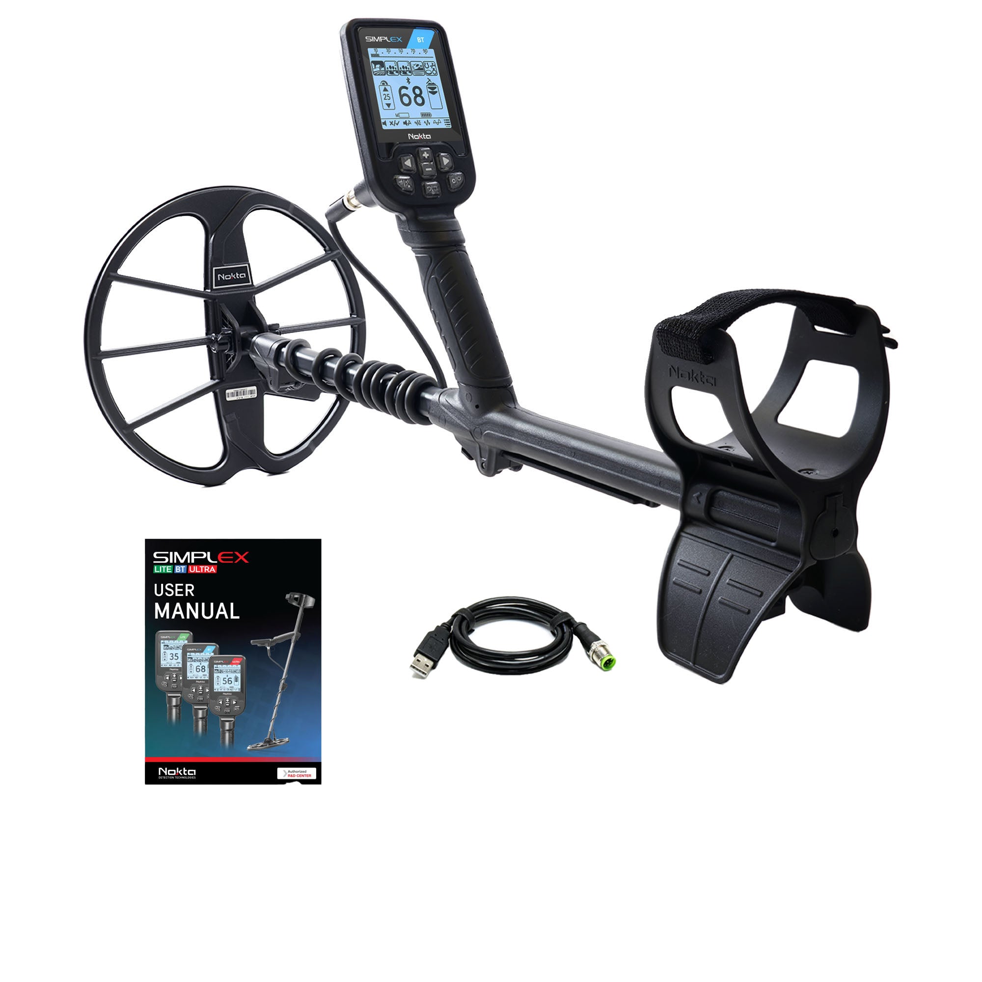 Nokta Simplex BT Waterproof Metal Detector with 11" DD Coil (Open Box)