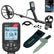 Nokta Simplex Ultra waterproof metal detector with 11-inch coil and premium digging tool starter package