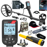 Nokta Simplex Ultra WHP metal detector with wireless headphones and complete accessory kit