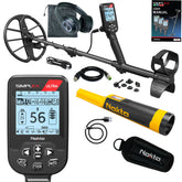 Nokta Simplex Ultra WHP metal detector with wireless headphones and Accupoint pinpointer bundle
