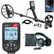 Nokta Simplex Ultra WHP metal detector with wireless headphones on white background