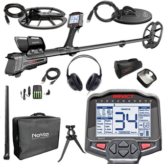 Nokta Impact Pro Pack Metal Detector with Waterproof DD 11 x 7'' Search Coil