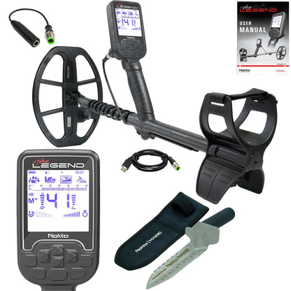 Nokta Legend SMF metal detector pro package with LG30 12x9 coil and accessories
