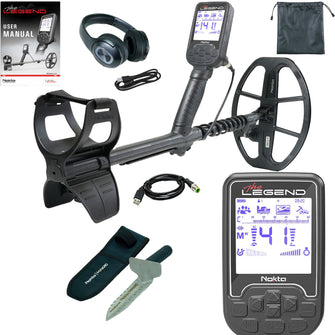 Nokta The Legend WHP Metal Detector w/ Wireless Headphones and LG30 12" x 9" Coil Pro Package