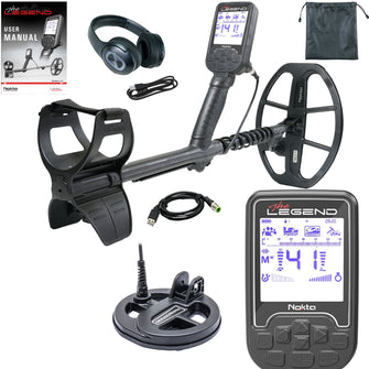 Nokta The Legend WHP Metal Detector w/ Wireless Headphones with FREE LG15 6" Waterproof Search Coil