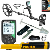 Nokta Score SMF metal detector advantage package with accessories displayed