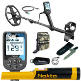 Nokta Score 2 complete bundle with metal detector, AccuPoint pinpointer, digger and finds pouch