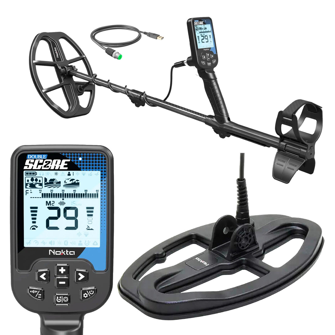 Nokta Double Score 2 SMF metal detector complete package with SC24 coil