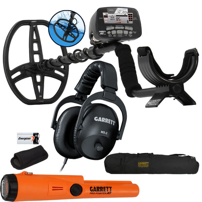 Garrett AT PRO bundle with Pro-Pointer AT pinpointer and protective carry bag