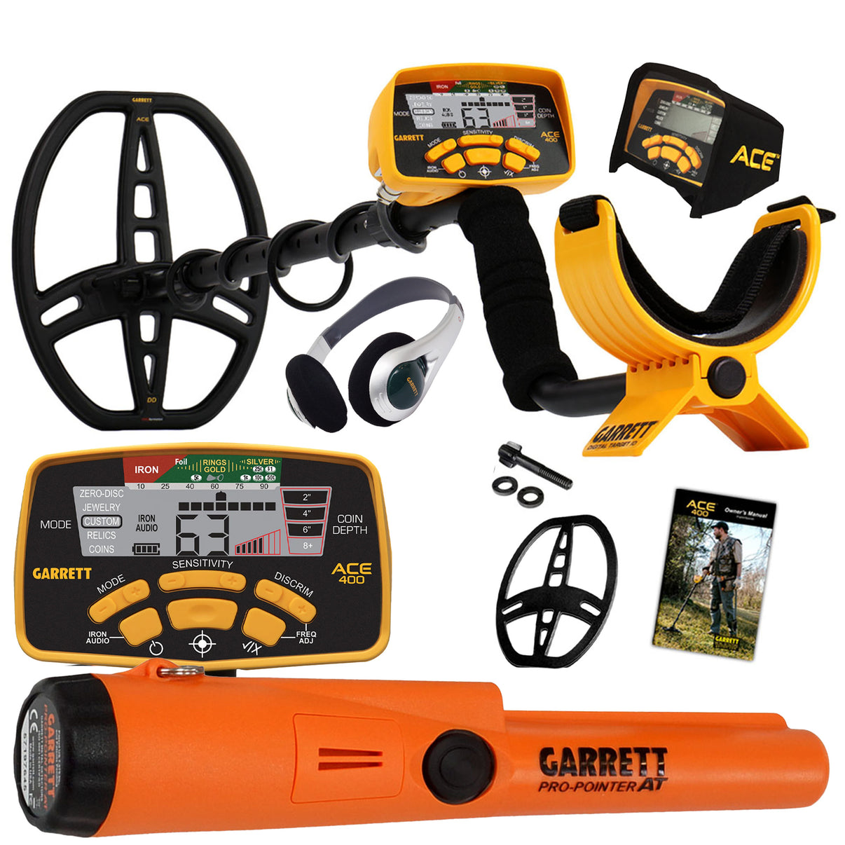 Garrett ACE 400 Metal Detector with Pro Pointer AT