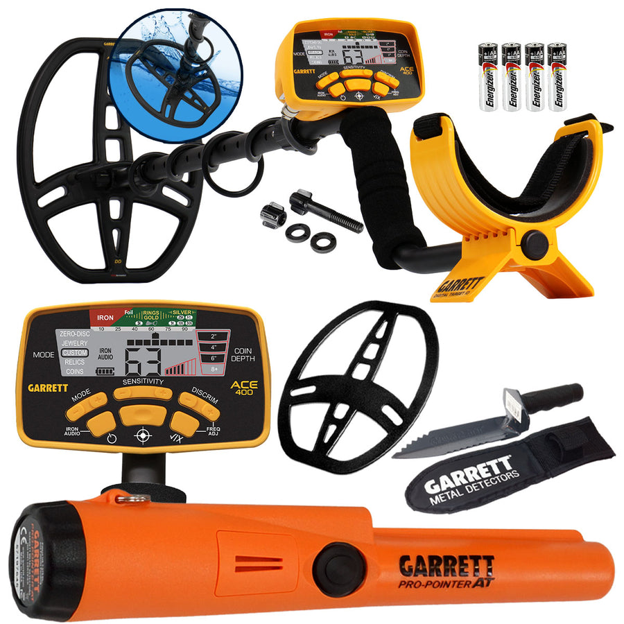 Garrett ACE 400 Metal Detector Pro-Pointer AT Pinpointer & Edge Digger