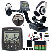 Garrett Goldmaster 24k Metal Detector w/ 6 x 10" DD Elliptical and 6" Round Concentric Coil and accessories