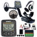 Garrett Goldmaster 24k Metal Detector w/ 6 x 10" DD Elliptical and 6" Round Concentric Coil and accessories
