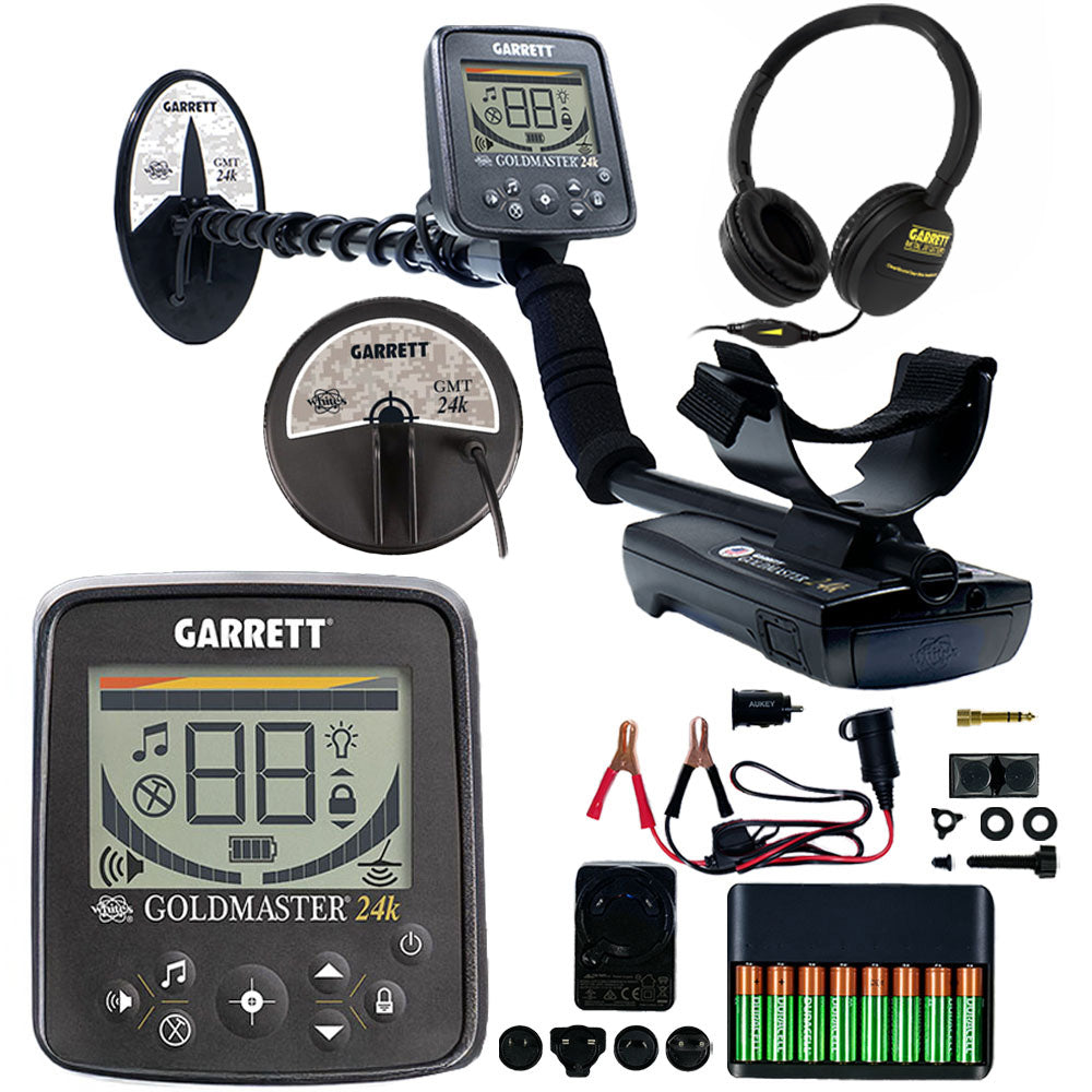 Garrett Goldmaster 24k Metal Detector with Dual Waterproof Coils