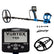 Garrett Vortex VX5 metal detector complete system with control box, shaft, blue armrest, search coils, accessories and USB cable