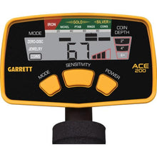 Garrett ACE 200 Metal Detector w/ 6.5" x 9" Waterproof Coil and Headphones