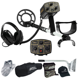 Fisher 1280X Metal Detector with 8" Concentric Waterproof Search Coil Starter Package