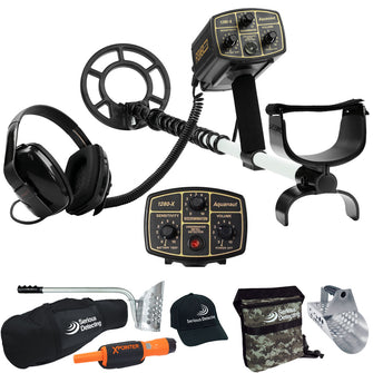 Fisher 1280X Metal Detector with 8" Concentric Waterproof Search Coil Pro Package