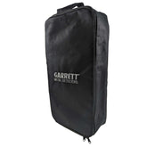 Open Garrett AXIOM carrying case displaying interior compartment
