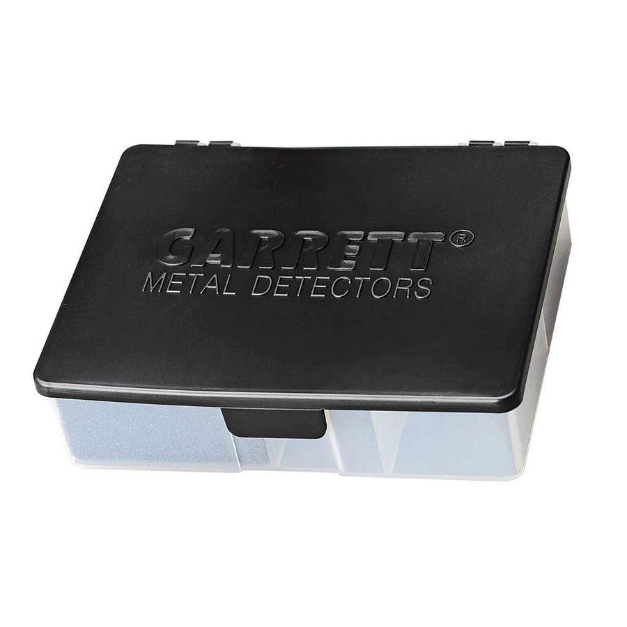 Garrett Keepers finds box multiple compartments for organizing metal detecting finds