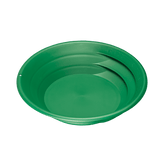Green Garrett Super Sluice 15 inch gold pan at an angle view