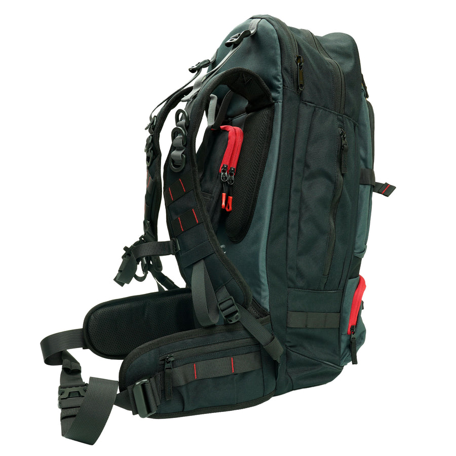 Detectobag rear padded back panel with ventilation channels