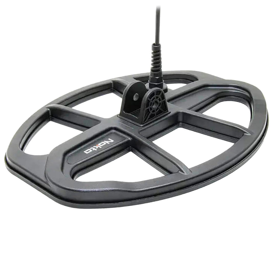 Nokta SC30 12x9 waterproof DD search coil for Score series metal detectors, black housing with wired connection