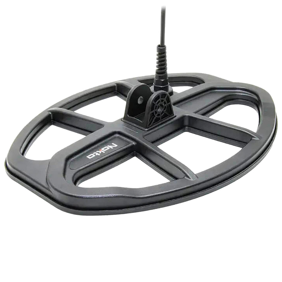Nokta SC30 12x9 waterproof DD search coil for Score series metal detectors, black housing with wired connection