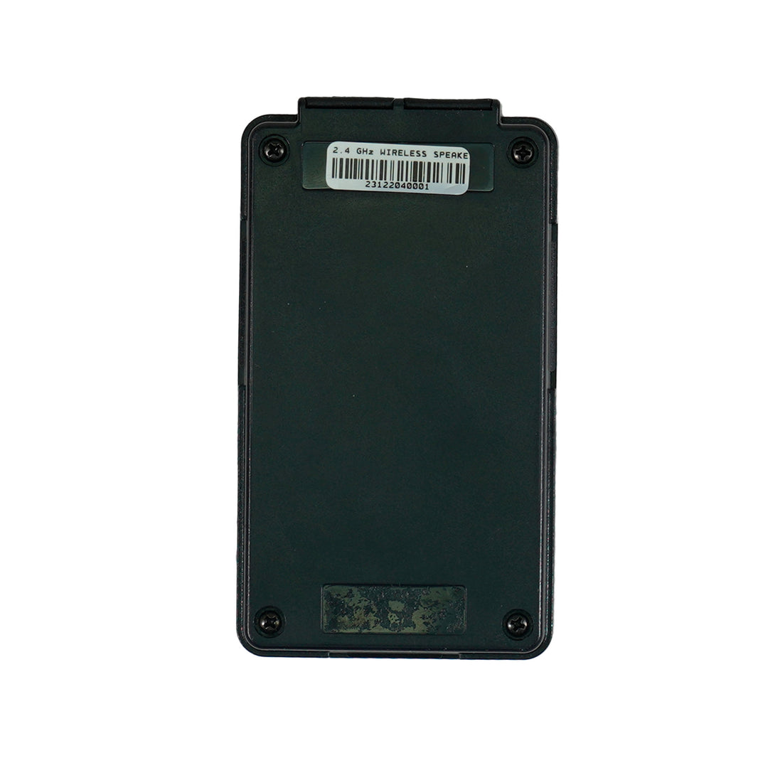 Nokta wireless speaker back panel showing controls and connectivity ports