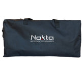 Nokta Universal Carrying Bag open showing padded interior compartments and pockets