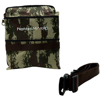 Nokta camouflage finds pouch with multiple compartments for organizing metal detecting discoveries