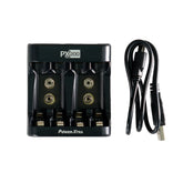 Nokta Impact USB battery charger showing 4-slot charging bay design