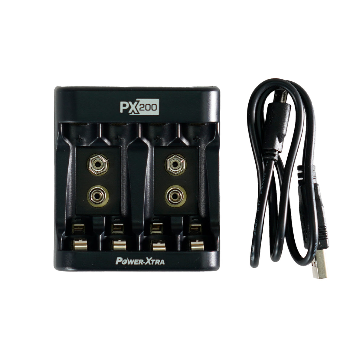 Nokta Impact USB battery charger showing 4-slot charging bay design