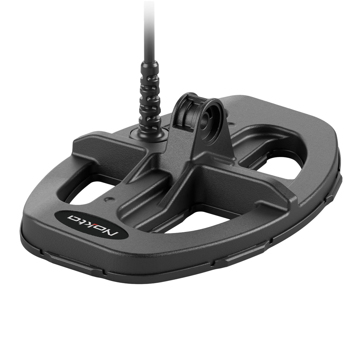 Side profile of Nokta LD21 8x5.5 search coil showing elliptical DD design