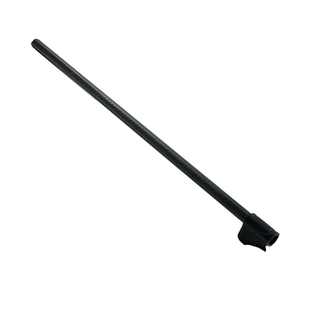 The Nokta longer carbon fiber middle shaft, showing connection points and length