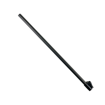Close-up view of Nokta carbon fiber shaft construction and fittings