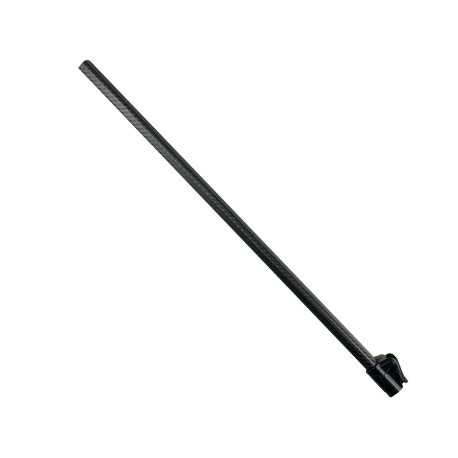 Close-up view of Nokta carbon fiber shaft construction and fittings