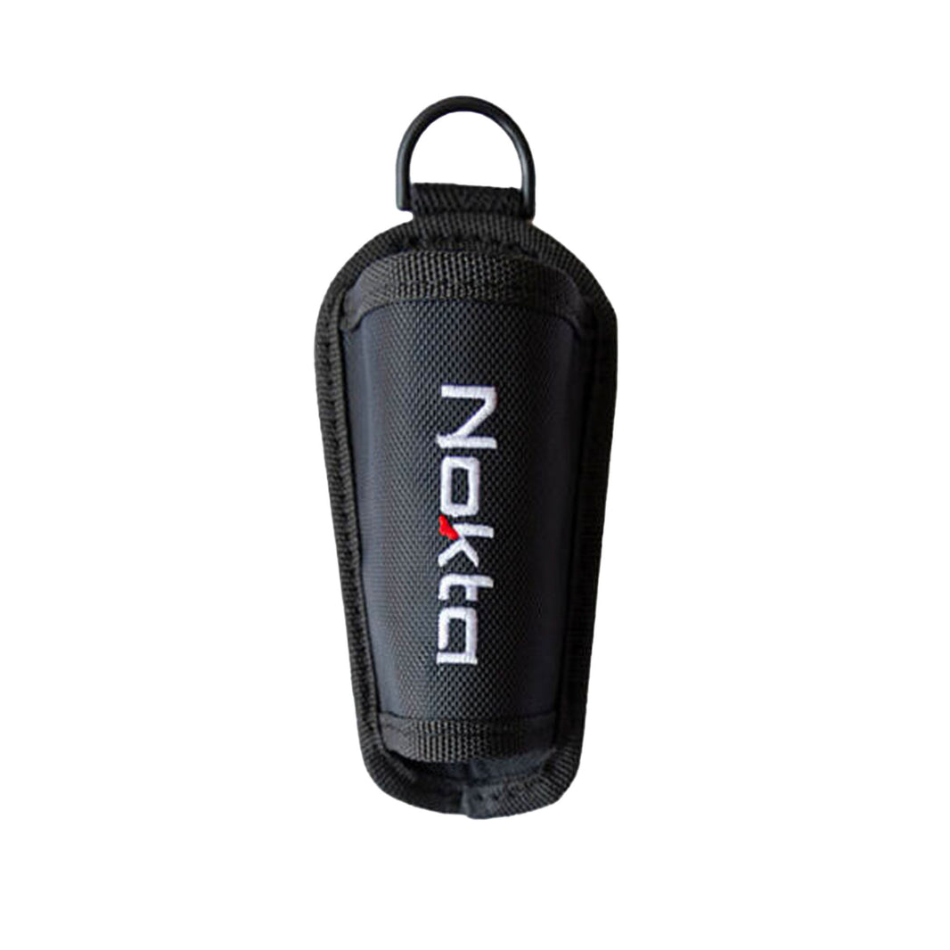 Nokta AccuPOINT pinpointer belt holster showing secure retention design and belt loop