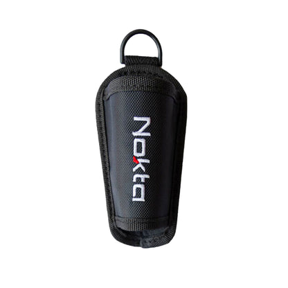 Nokta AccuPOINT pinpointer belt holster showing secure retention design and belt loop