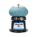 A Raytech Tumble-Vibe ceramic tumbling machine with a light blue-green bowl on a black base, featuring a clear lid and a front label.