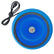 A blue tumbling bowl and an attached black power cord, shown on a plain white background.