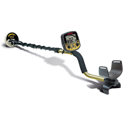 The Fisher Gold Bug Pro metal detector shown fully assembled and ready to work